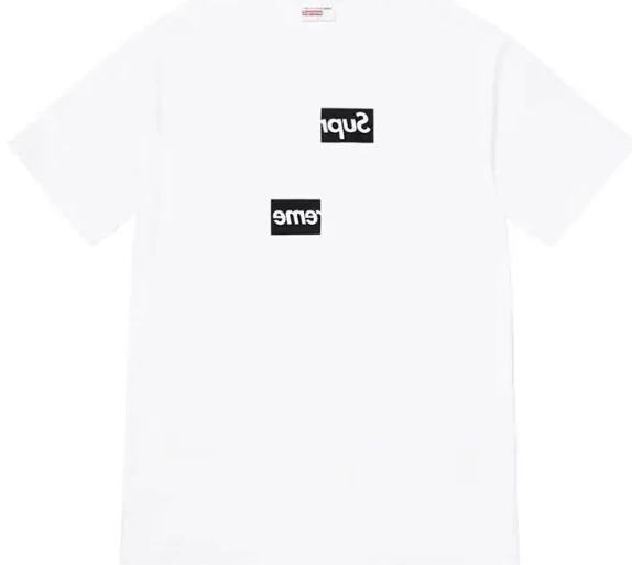 T-shirt white S-XL splicing misaligned disassembly and short 18FW sleeved and black 0803